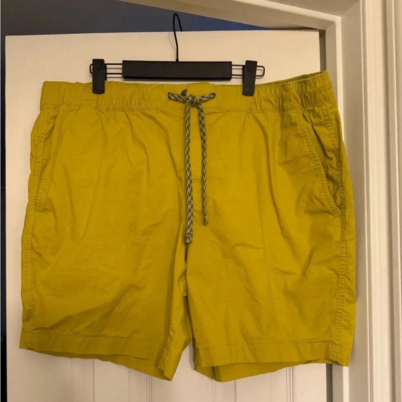 Eddie Bauer Yellow Draw String Shorts Size Xxl - Picture 1 of 6